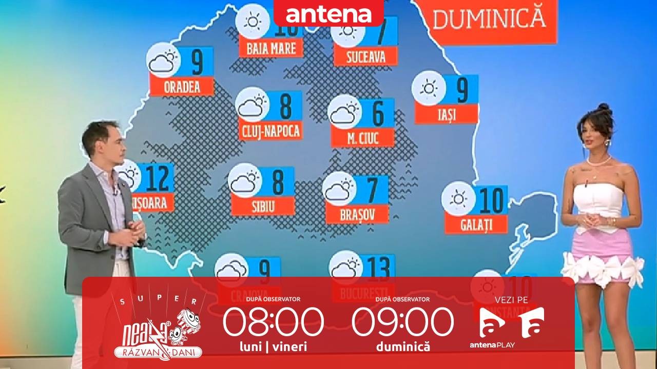 Super Neatza, 1 noiembrie 2024. Prognoza meteo cu Ramona Olaru: Temperaturi ridicate pentru această perioadă