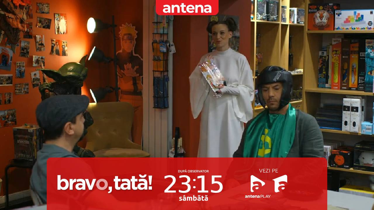 Bravo, tată! | Sezonul 3, episodul 11, 9 noiembrie 2024. Ramona îi sare în ajutor lui Gioni și se costumează ca un personaj Star Wars