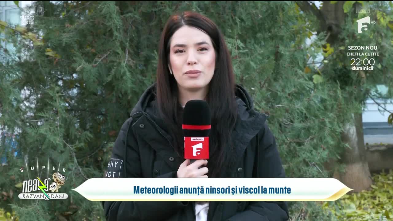 Super Neatza, 20 noiembrie 2024. Prognoza meteo cu Ramona Olaru: Vânt şi ploi în jumătatea de vest a țării şi la munte