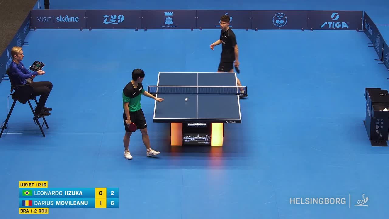 Tenis de masă | World Youth Championship Sweden 2024: Leonard Ilzuka vs. Darius Movileanu