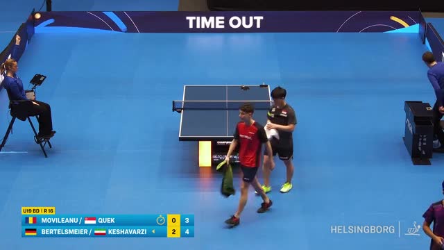 Tenis de masă | World Youth Championship Sweden 2024: Darius Movileanu /  Quek Izaac vs. Andre Bertelsmeier / Amirmahdi Keshavarzi