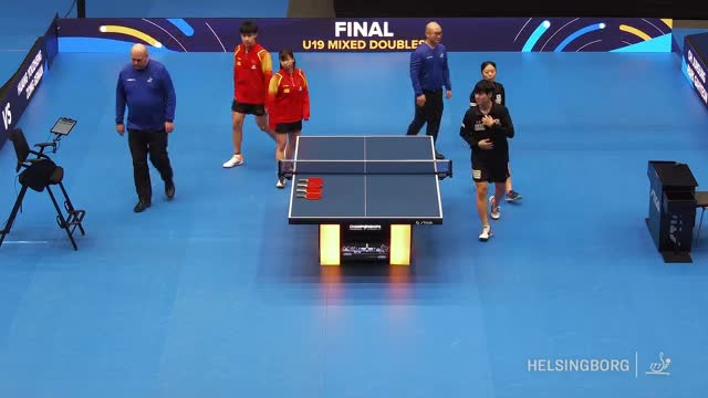 Tenis de masă | World Youth Championship Sweden 2024: Finală dublu mixt U19: Huang / Zong vs. Oh / Park