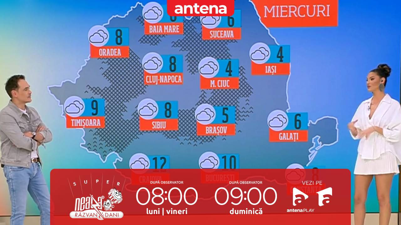 Super Neatza, 27 noiembrie 2024. Prognoza meteo cu Ramona Olaru: Cerul va fi mai mult acoperit