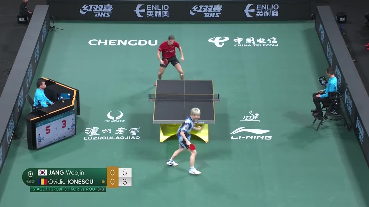 Tenis de masă | ITTF Mixed Team World Cup 2024:   Jang Woojin vs. Ovidiu Ionescu