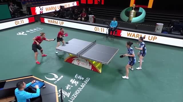 Tenis de masă | ITTF Mixed Team World Cup 2024: Shin / Jeon vs. Elizabeta Samara / Bernadette Szocs