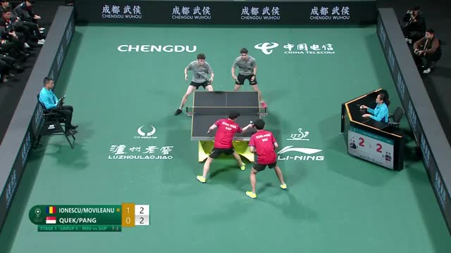 Tenis de masă | ITTF Mixed Team World Cup 2024: Darius Movileanu/Eduard Ionescu vs. Quek / Pang