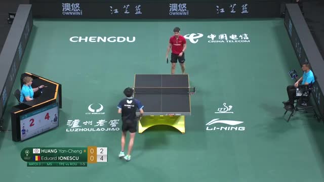 Tenis de masă | ITTF Mixed Team World Cup 2024: Eduard Ionescu vs. Huang Yan-Cheng