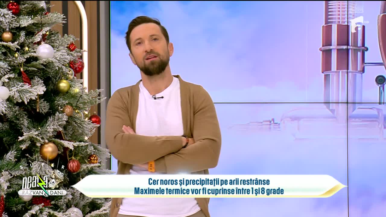 Super Neatza, 4 decembrie 2024. Prognoza meteo cu Ramona Olaru: Maximele termice vor fi cuprinse între 1și 8 grade