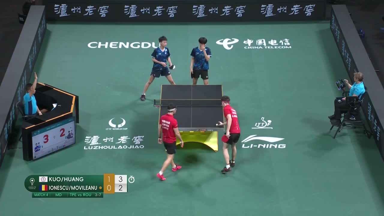 Tenis de masă | ITTF Mixed Team World Cup 2024: Darius Movileanu/Eduard Ionescu vs. Kuo Guan Hong/Huang Yan-Cheng