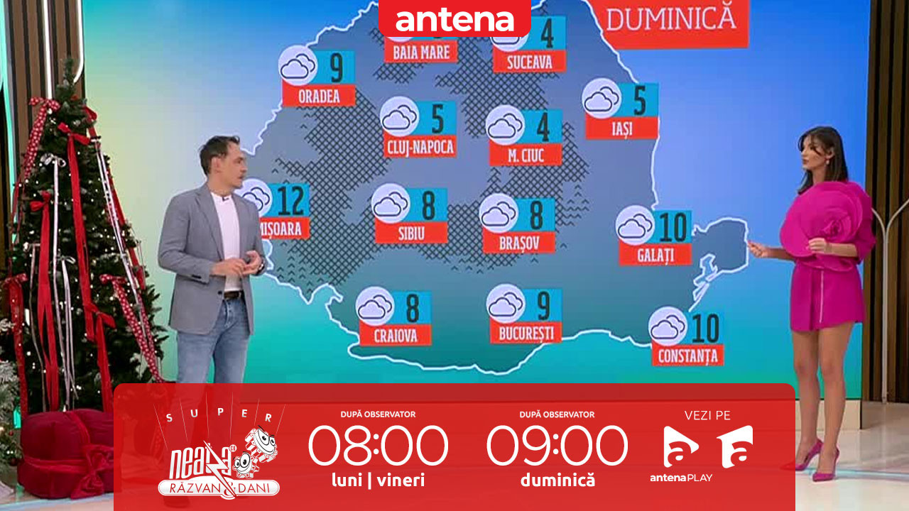 Super Neatza, 6 decembrie 2024. Prognoza meteo cu Ramona Olaru: Vreme rece şi precipitaţii în mare parte din țară