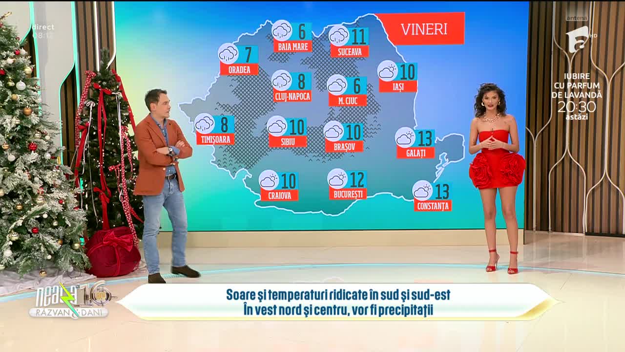 Super Neatza, 20 decembrie 2024. Prognoza meteo cu Ramona Olaru: Soare și temperaturi ridicate în sud și sud-estul țării