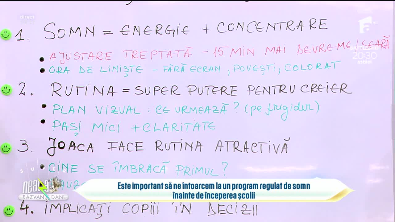 Super Neatza, 6 ianuarie 2025. Sfaturi pentru a uşura tranziţia de la vacanță la programul de şcoală