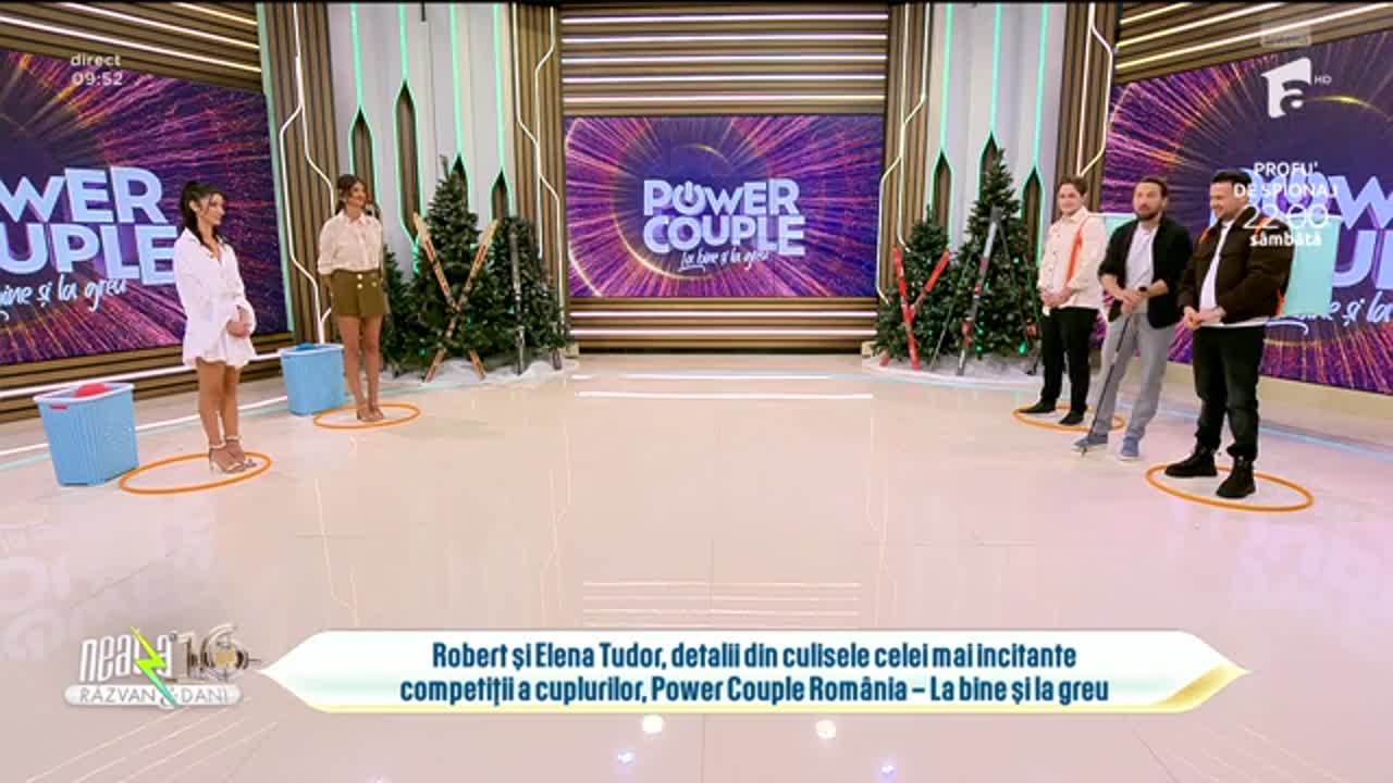 Super Neatza, 9 ianuarie 2025. Robert și Elena Tudor, detalii din culisele ”Power Couple”