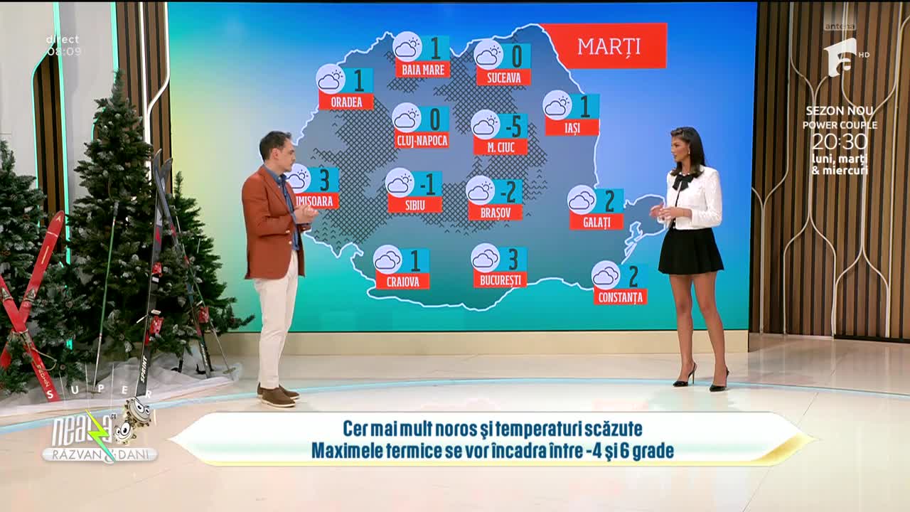 Super Neatza, 13 ianuarie 2025. Prognoza meteo cu Ramona Olaru: Cer noros și temperaturi scăzute