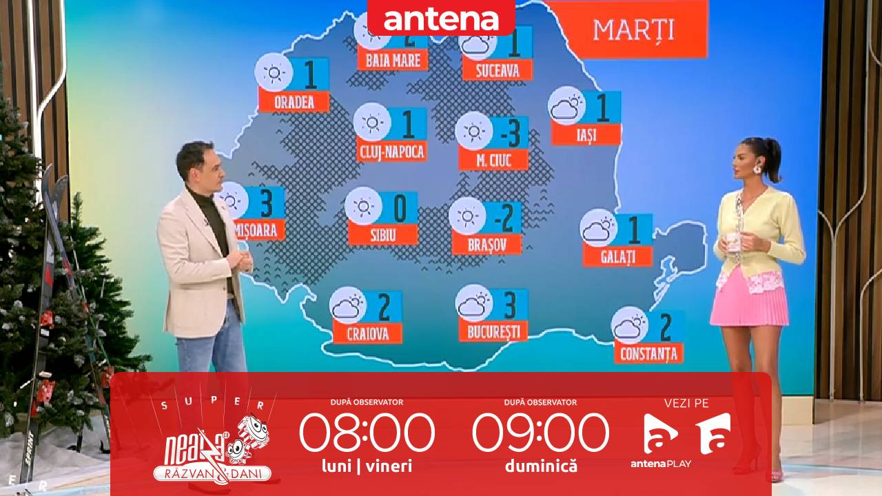 Super Neatza, 14 ianuarie 2025. Prognoza meteo cu Ramona Olaru: Vremea se menține rece