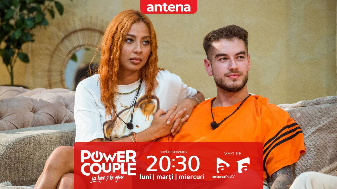 Power Couple România, 14 ianuarie 2025. Cine pică la eliminare? Vedem mâine, la Power Couple! Nu rata următoarea ediție, de la 20:30, pe Antena 1 și în AntenaPLAY