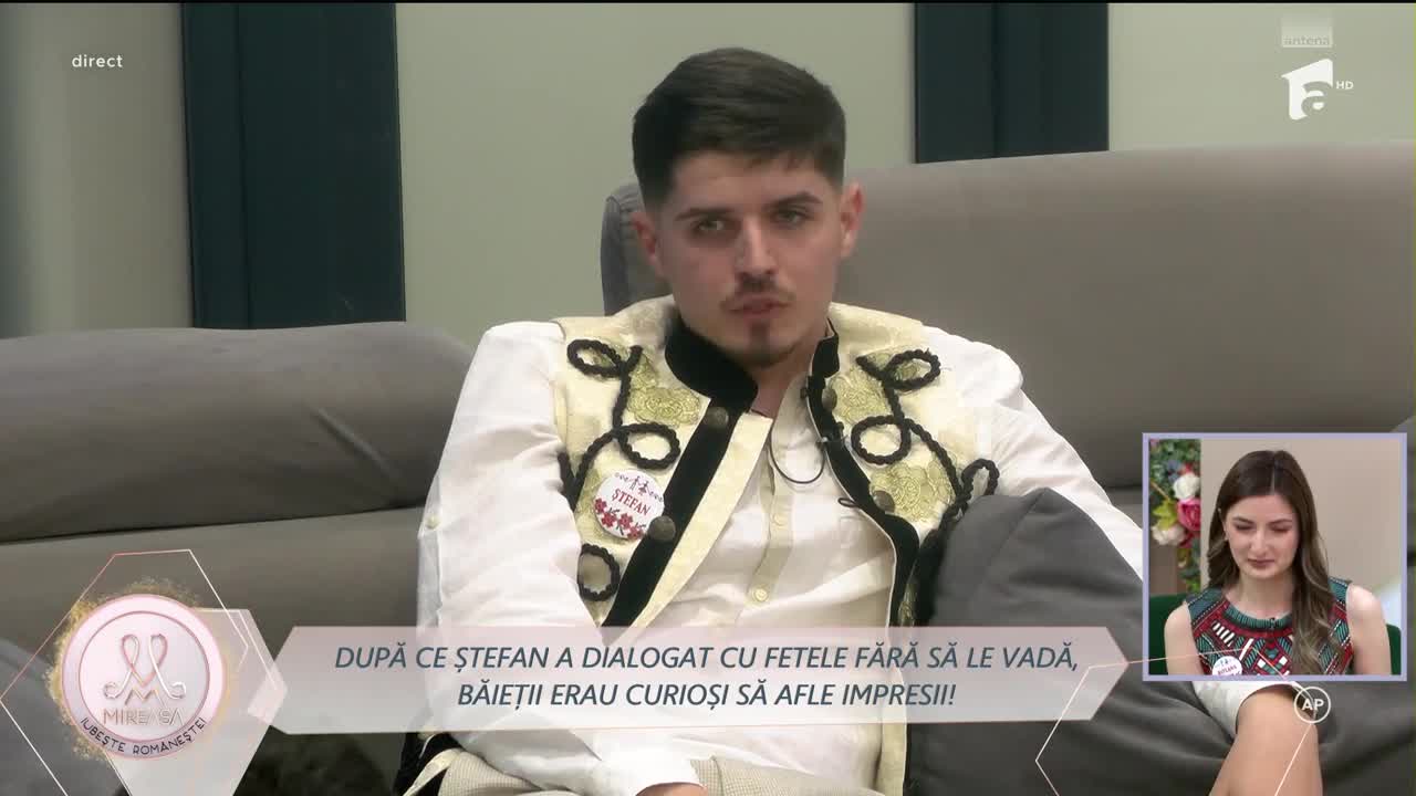 Mireasa sezonul 11, 14 ianuarie 2024.  Ștefan și Elena s-au putut vedea la blind date! Ce părere și-au format unul despre celălalt