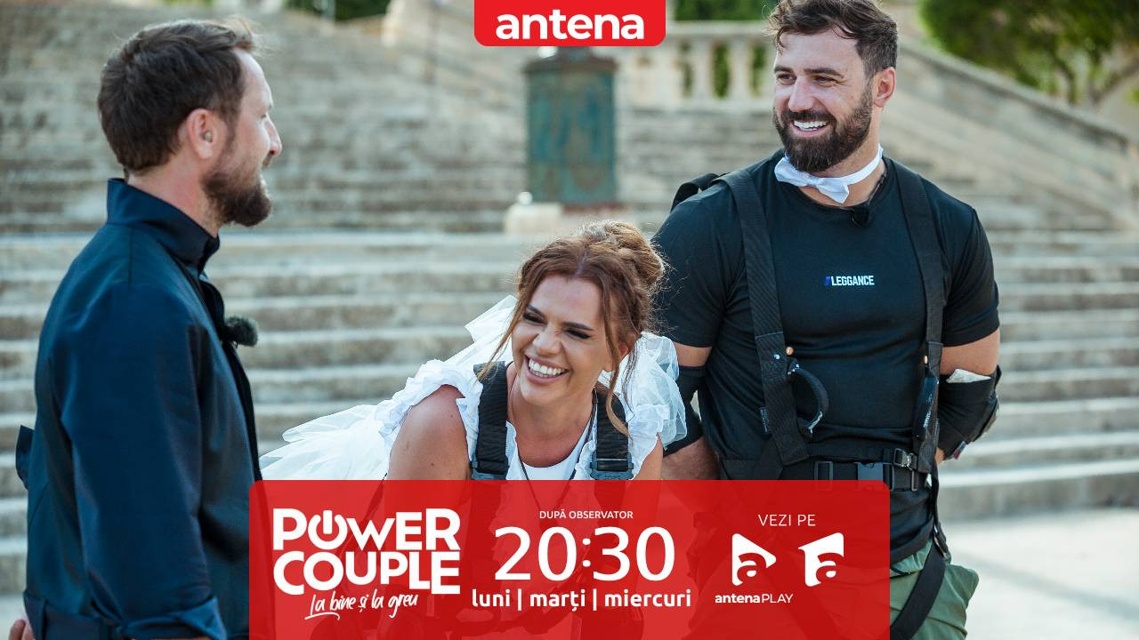 Power Couple România, 15 ianuarie 2025. Cum s-au descurcat Andra și Andrei Stoica la proba de cuplu: Proaspăt căsătoriți!