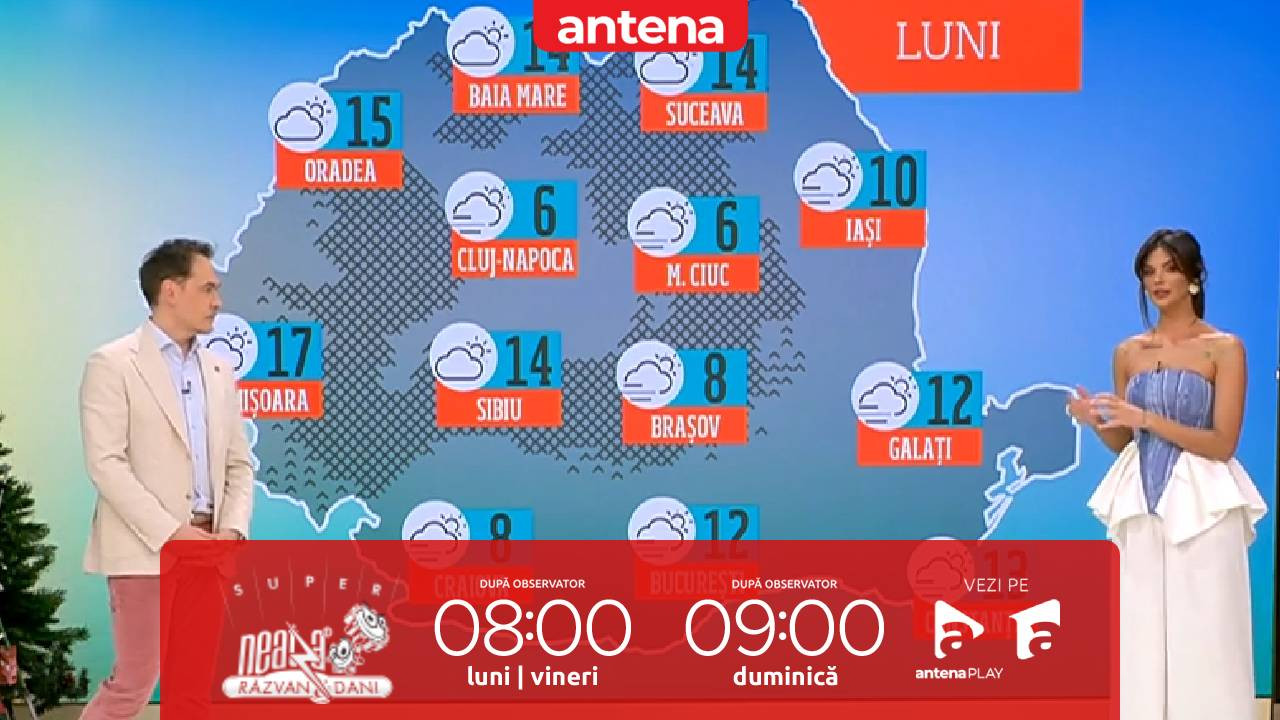 Super Neatza, 27 ianuarie 2025. Prognoza meteo cu Ramona Olaru: Ceață în zonele jaose de relief