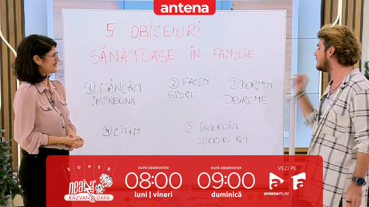 Super Neatza, 30 ianuarie 2025. Care sunt cele cinci obiceiuri sănătoase în familie