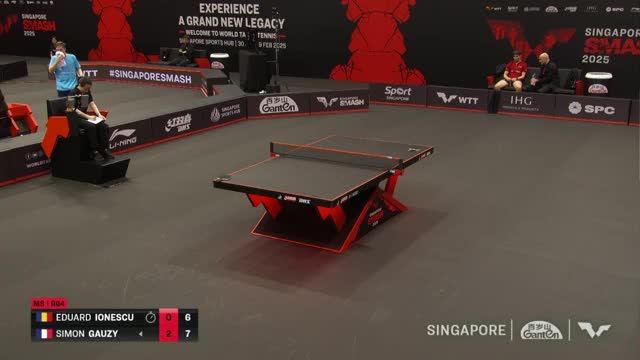 Tenis de masă | WTT Singapore Smash 2025: Eduard Ionescu vs. Simon Gauzy