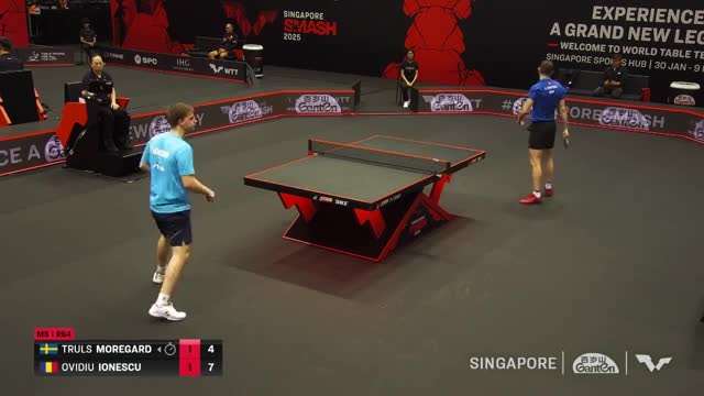 Tenis de masă | WTT Singapore Smash 2025: Ovidiu Ionescu vs. Truls Moregard