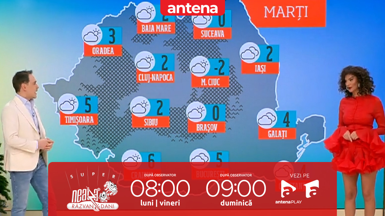 Super Neatza, 4 februarie 2025. Prognoza meteo cu Ramona Olaru: Cer variabil, cu înnorări