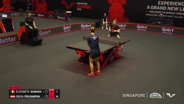 Tenis de masă | WTT Singapore Smash 2025: Elizabeta Samara vs. Sofia Polcanova