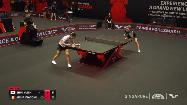 Tenis de masă | WTT Singapore Smash 2025: Adina Diaconu vs. Shin Yubin