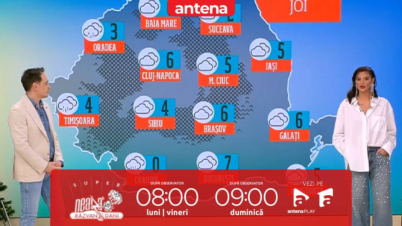 Super Neatza, 13 februarie 2025. Prognoza meteo cu Ramona Olaru: Se încălzește ușor!