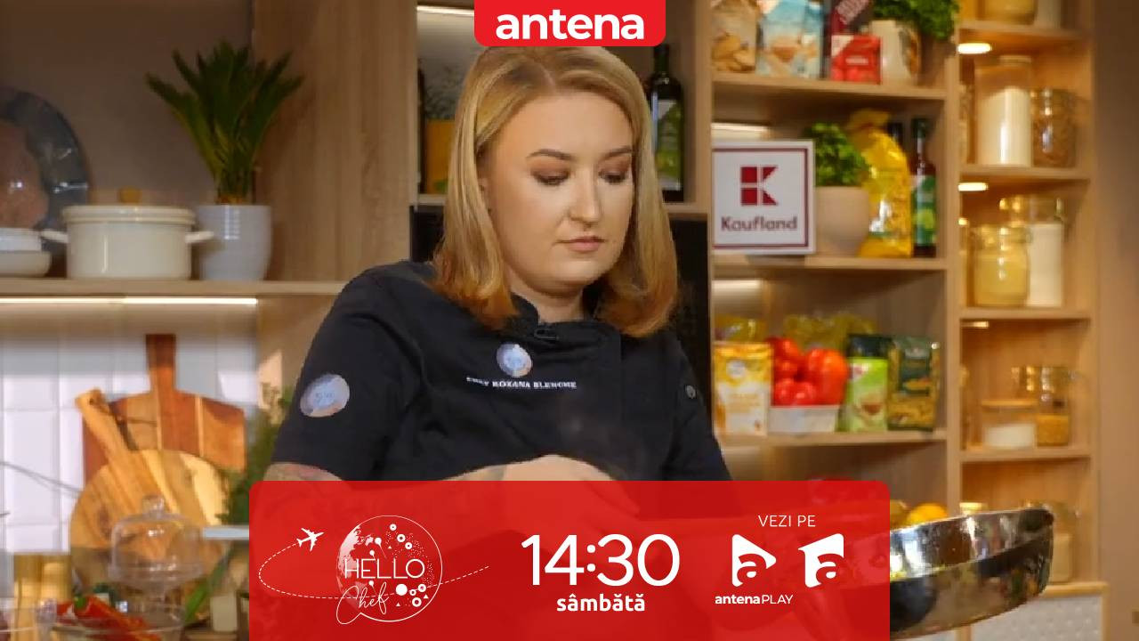 Hello Chef sezonul 9, 22 februarie 2025. Chef Samuel și Roxana Blenche, o nouă provocare în bucătărie! Ce rețete au de gătit pentru Ramona Olaru