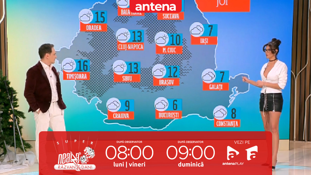 Super Neatza, 27 februarie 2025. Prognoza meteo cu Ramona Olaru: Cer acoperit în sudul și estul țării