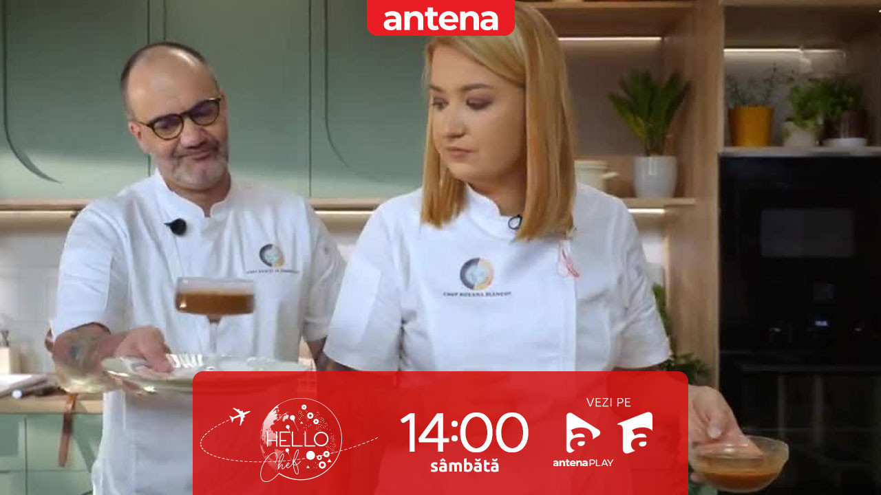 Hello Chef sezonul 9, 1 martie  2025. Chef Samuel și Roxana Blenche, o nouă provocare în bucătărie! Ce rețete au de gătit pentru Valentin Sanfira