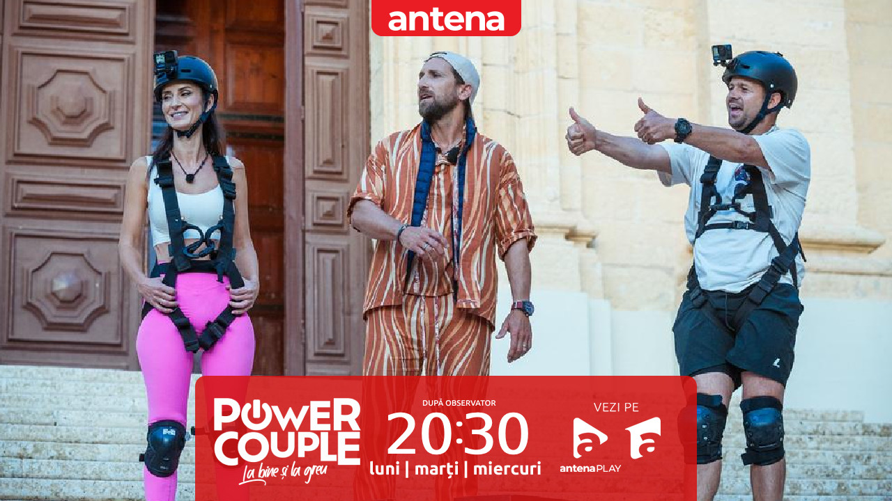 Semifinala Power Couple România, 4 martie 2025. Cum s-au descurcat Elena și Robert Tudor, la proba "Lasă-mă să nu te las!"