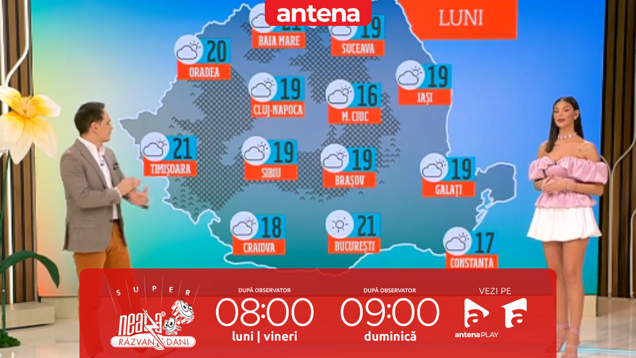 Super Neatza, 10 martie 2025. Prognoza meteo cu Ramona Olaru: Cer variabil și temperaturi ridicate