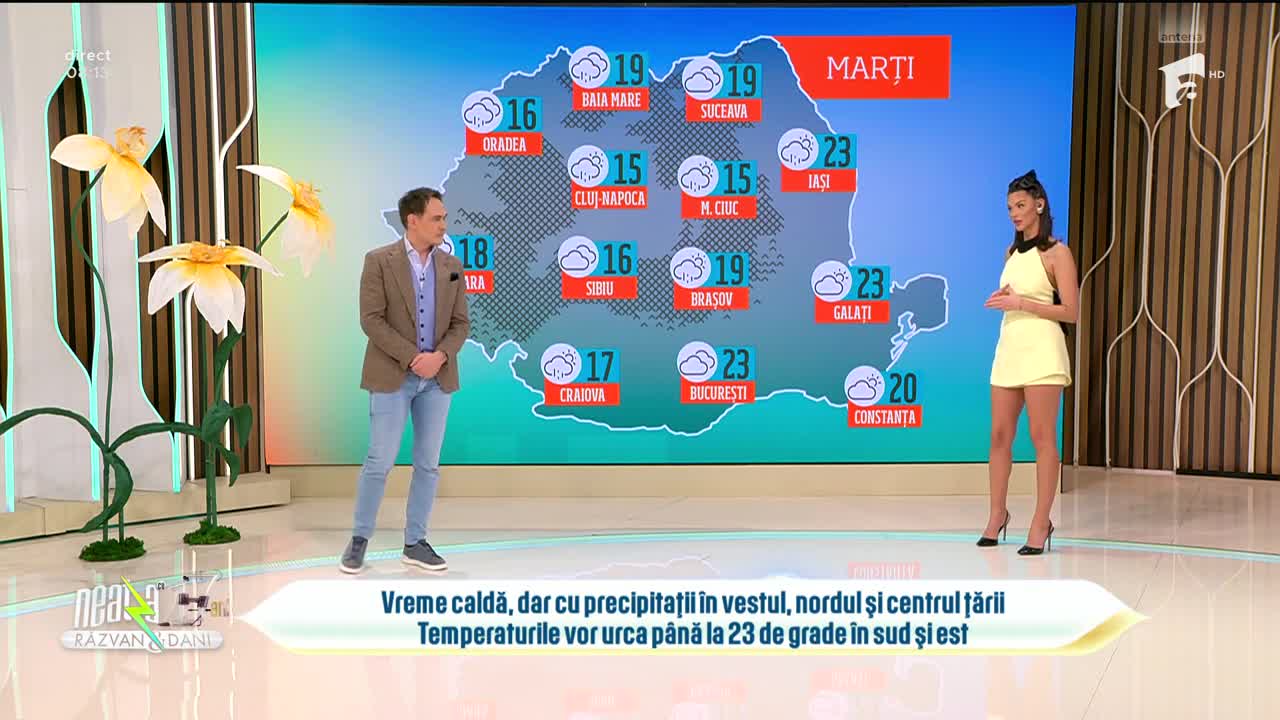 Super Neatza, 11 martie 2025. Prognoza meteo cu Ramona Olaru: Temperaturi ridicate în sud și sud-est