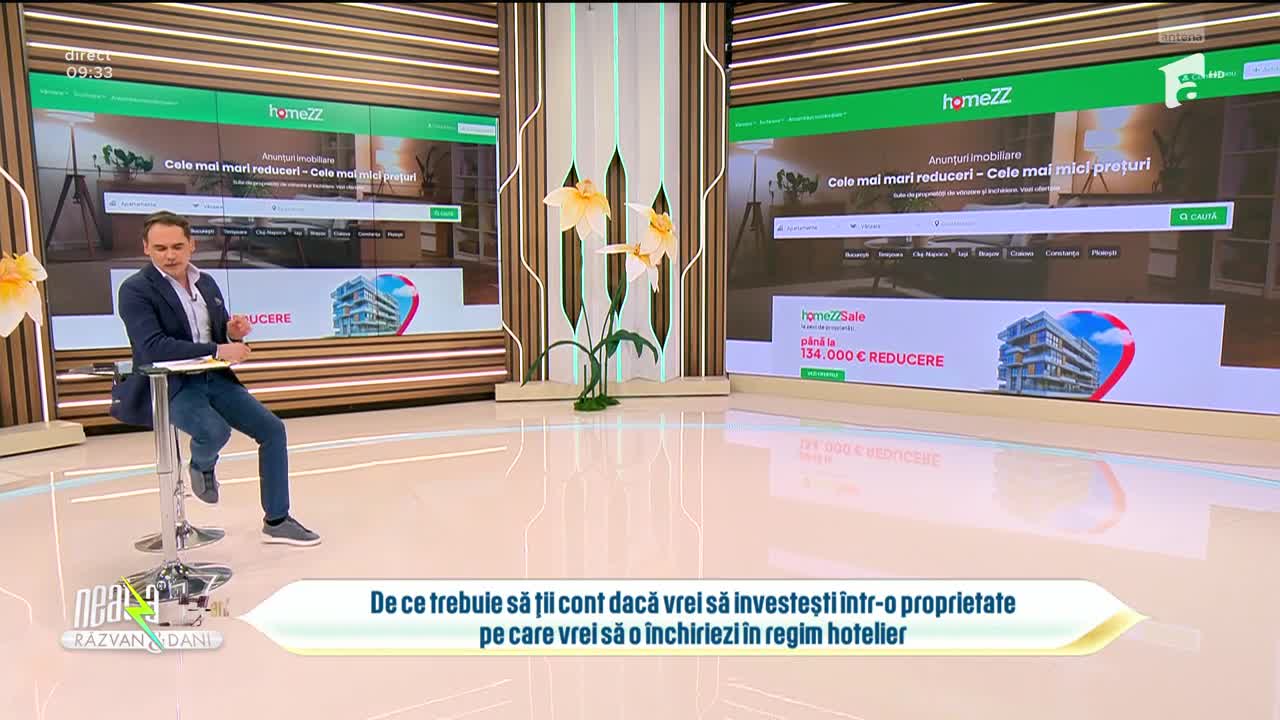 Super Neatza, 13 martie 2025. Homezz.ro: Cum să investești într-o proprietate pe care să o dai în regim hotelier