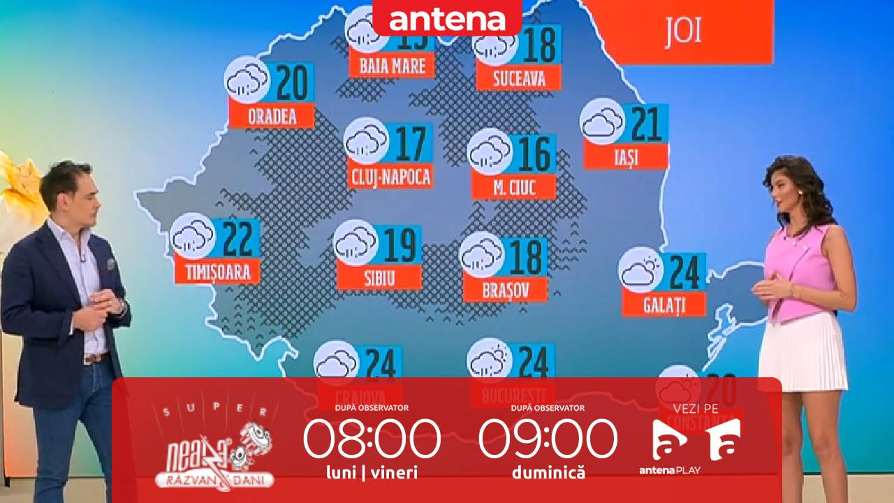 Super Neatza, 13 martie 2025. Prognoza meteo cu Ramona Olaru: Cod portocaliu de intensificări ale vântului