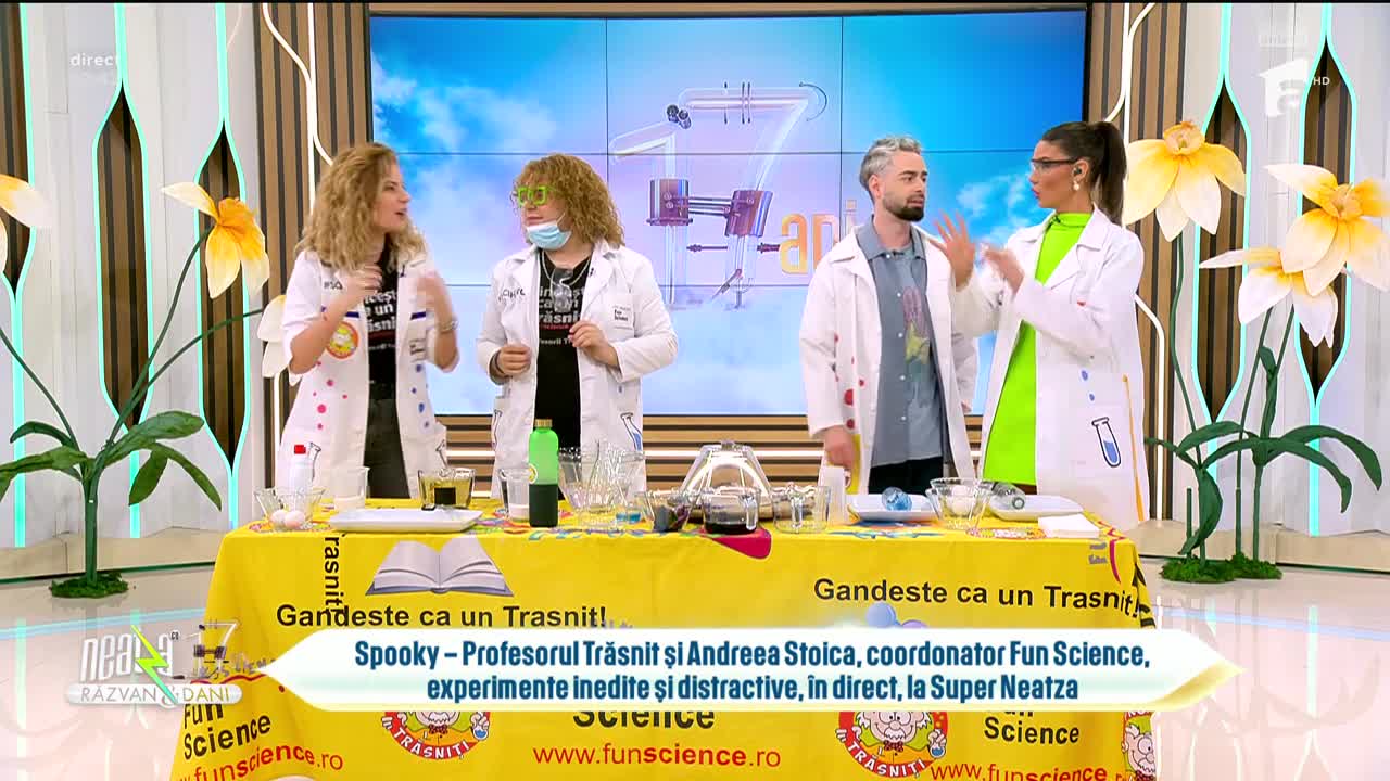 Super Neatza, 14 martie 2025. Profesorul Trăsnit, Spooky, experiment inedit! Cum să faci un vulcan explozibil