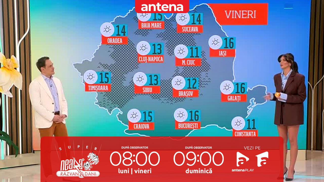 Super Neatza, 19 martie 2025. Prognoza meteo cu Ramona Olaru: Cer senin şi temperaturi în creştere