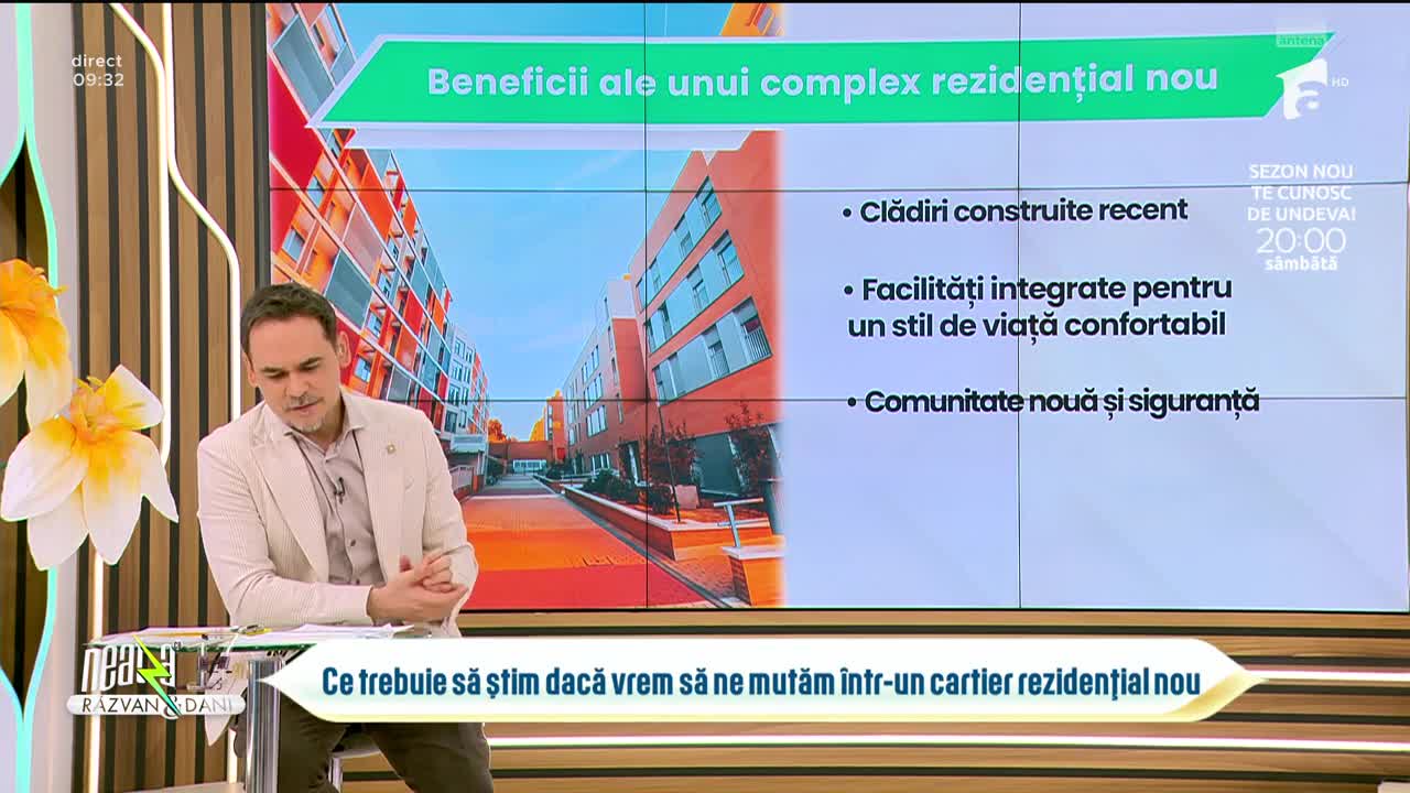 Super Neatza, 20 martie 2025. Homezz.ro: Ce trebuie să ştim dacă vrem să ne mutăm într-un cartier rezidențial nou