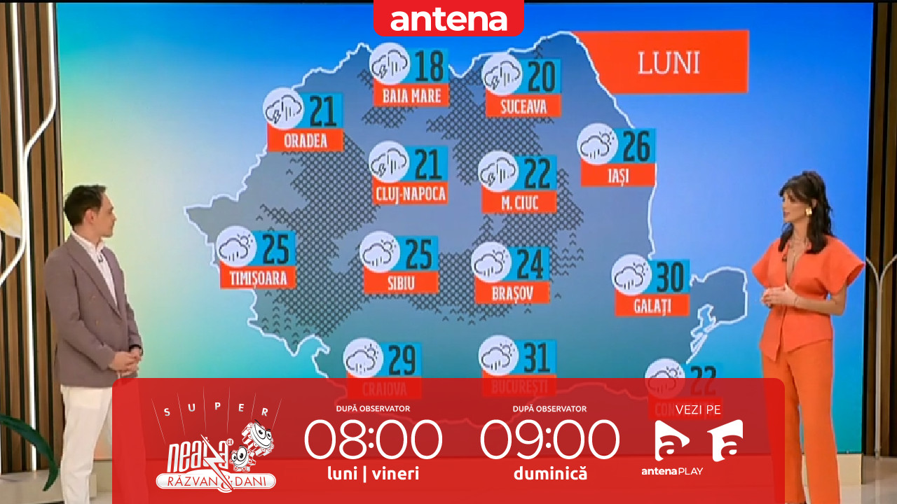 Super Neatza, 5 mai 2025. Prognoza meteo cu Ramona Olaru: Vremea va deveni instabilă