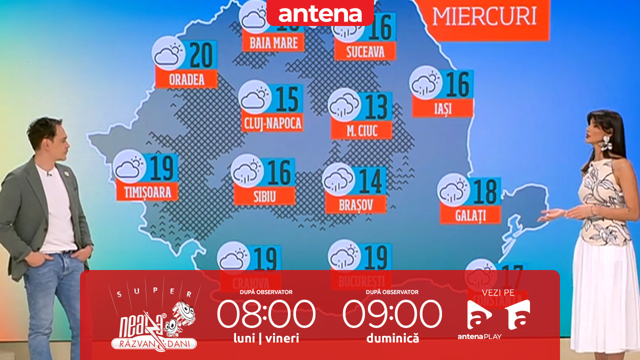 Super Neatza, 12 mai 2025. Prognoza meteo cu Ramona Olaru: Cer acoperit și vreme rece
