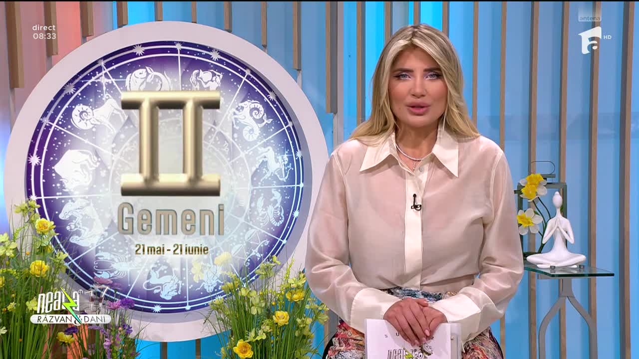 Super Neatza, 13 mai 2025. Horoscopul Zilei cu Adina Moraru: Gemenii fac o propunere! Este momentul oportun