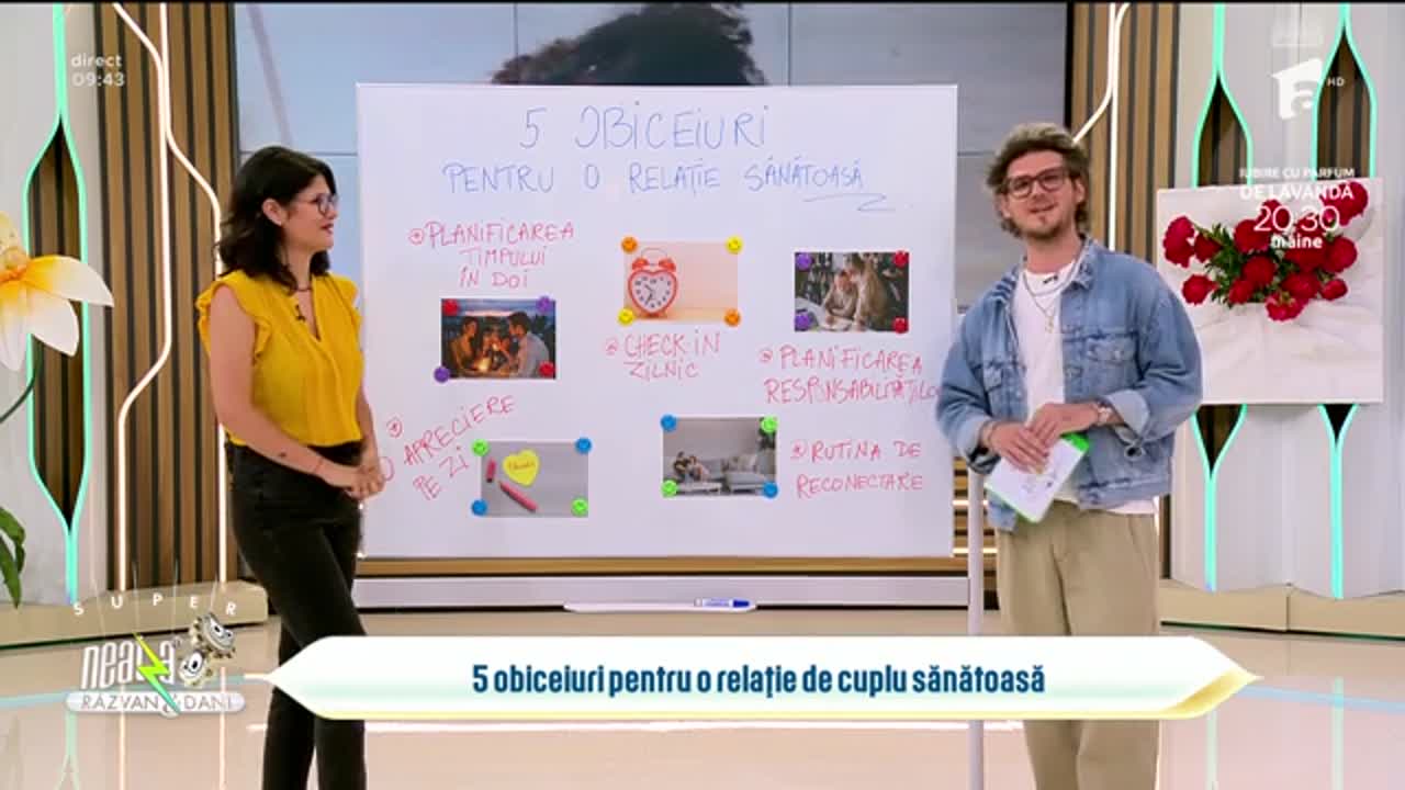 Super Neatza, 15 mai 2025. 5 obiceiuri pentru o relație de cuplu sănătoasă