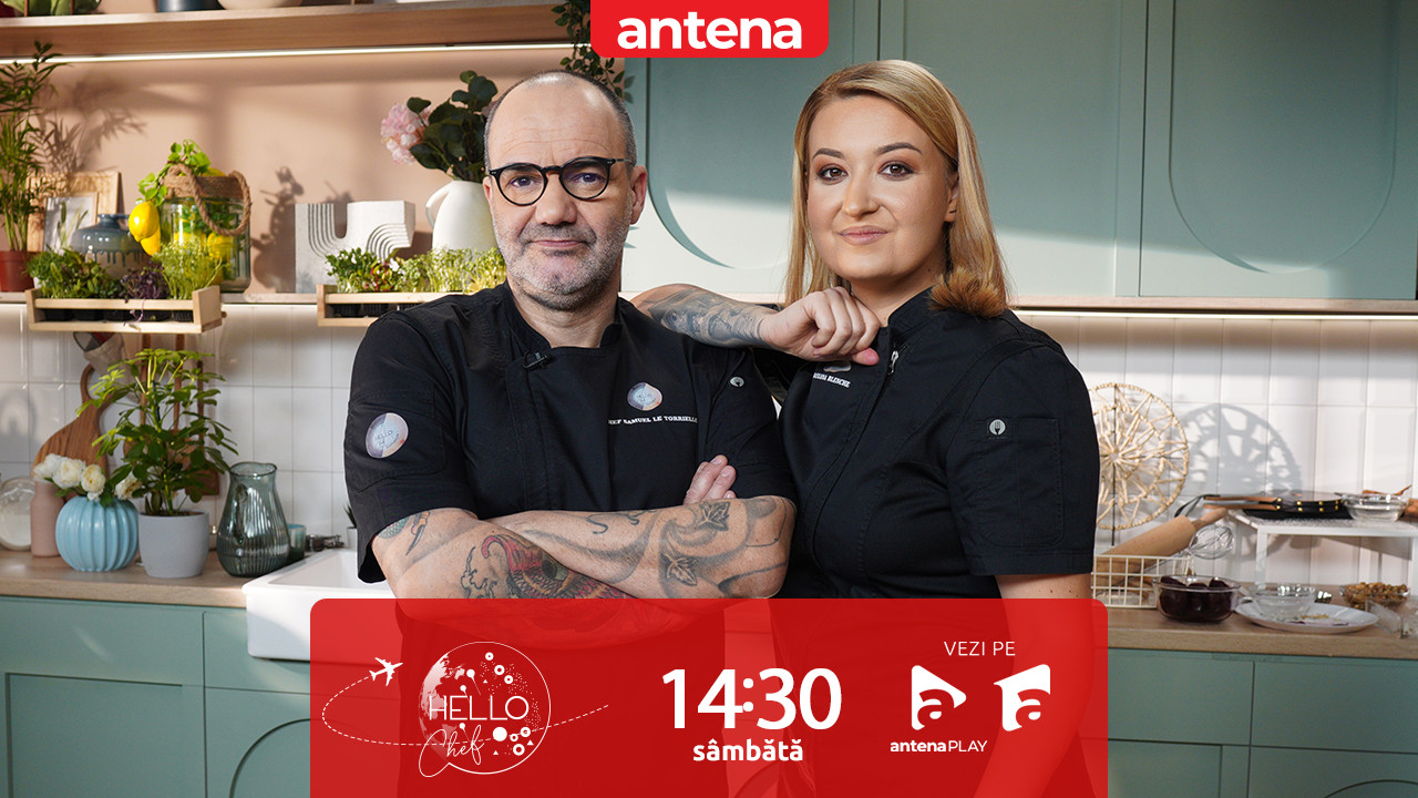 Hello Chef sezonul 9, 17 mai 2025. Chef Samuel și Roxana Blenche, o nouă provocare în bucătărie! Ce rețete au de gătit pentru Ovidiu Lipan Țăndărică