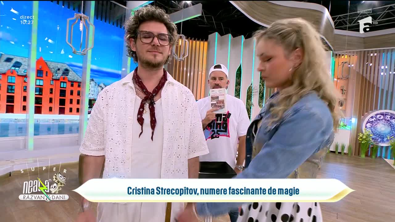 Super Neatza, 16 mai 2025. Cristina Strecopîtov, numere fascinante de magie