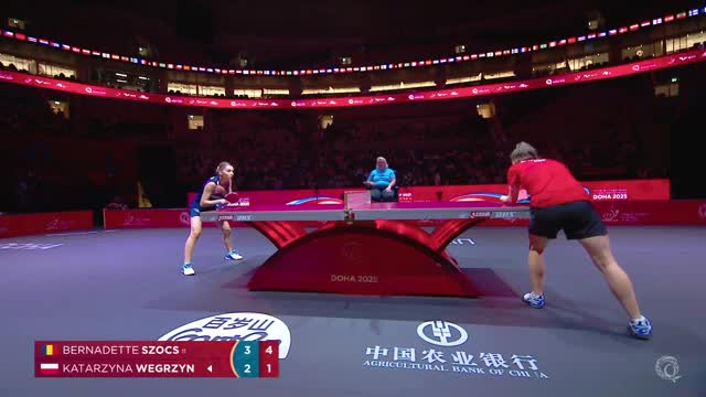 Campionatele Mondiale de Tenis de masă | Doha 2025: Bernadette Szocs vs. Katarzyna Wegrzyn