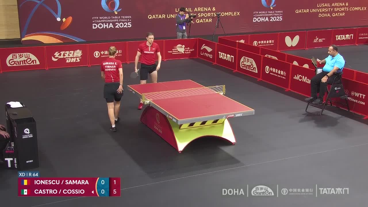 Campionatele Mondiale de Tenis de masă | Doha 2025: Ionescu/Samara vs. Castro/Cossio