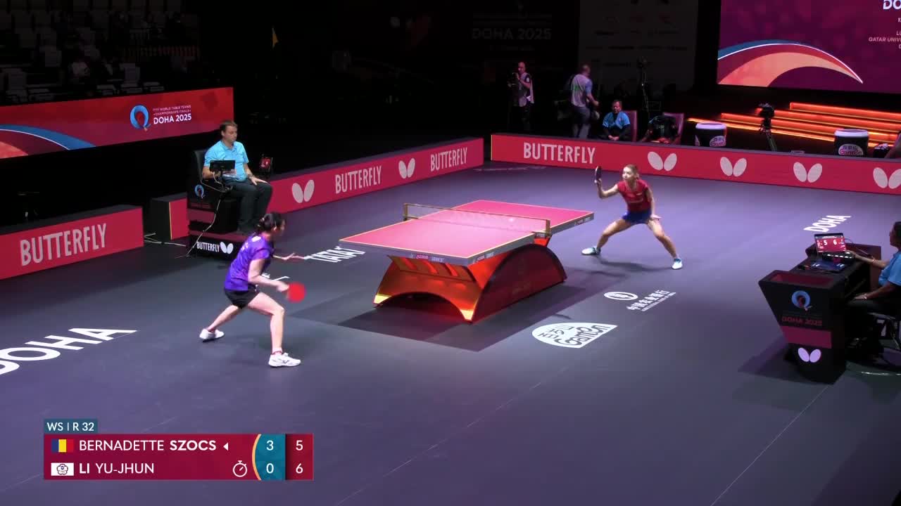 Campionatele Mondiale de Tenis de masă | Doha 2025: Bernadette Szocs vs. Li Yu-Jhun